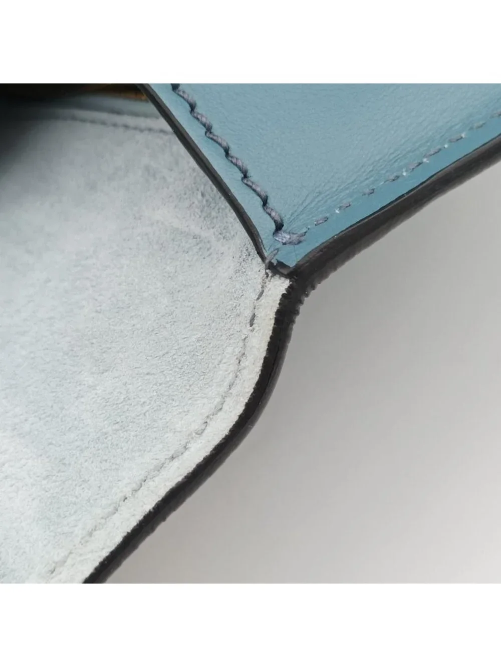 Miu Miu Blue Multicolor Leather Shoulder Bag